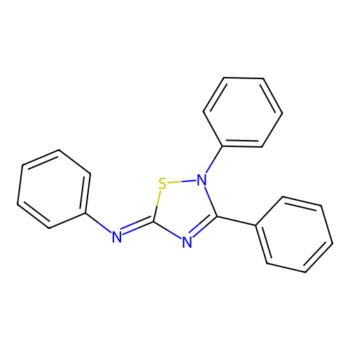 N,2,3-triphenyl-2,5-dihydro-1,2,4-thiadiazol-5-imine structure
