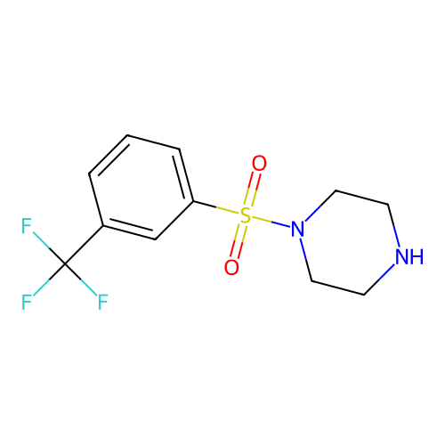 1-[3-(Trifluoromethyl)benzenesulfonyl]piperazine structure