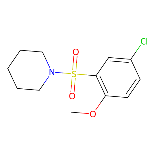 1-(5-Chloro-2-methoxyphenyl)sulfonylpiperidine structure