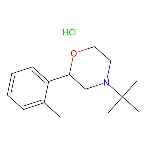 4-tert-Butyl-2-(2-methylphenyl)morpholine--hydrogen chloride (1/1) structure