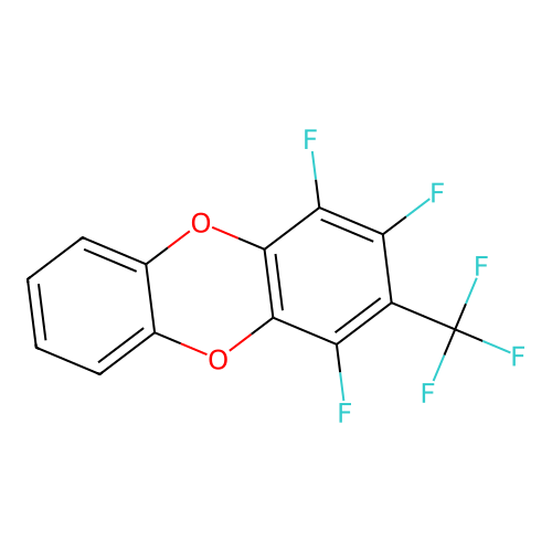 1,2,4-Trifluoro-3-(trifluoromethyl)oxanthrene structure