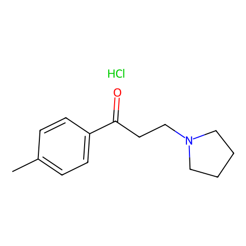 1-(4-Methylphenyl)-3-(1-pyrrolidinyl)propan-1-one hydrochloride structure