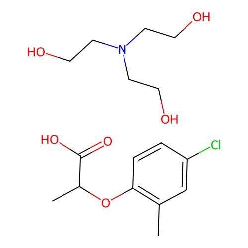 Mecoprop-trolamine structure