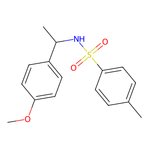 Benzenesulfonamide, N-[1-(4-methoxyphenyl)ethyl]-4-methyl- structure