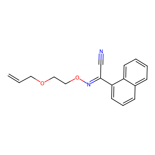1-Naphthaleneacetonitrile, alpha-((2-(2-propenyloxy)ethoxy)imino)- structure