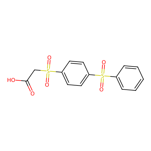 Acetic acid, [[4-(phenylsulfonyl)phenyl]sulfonyl]- structure