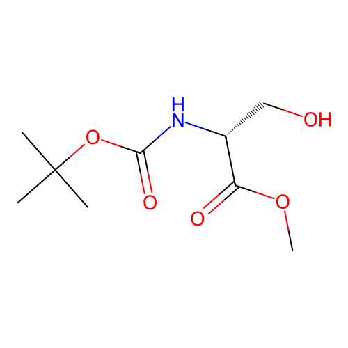 N-Boc-D-serine methyl ester structure
