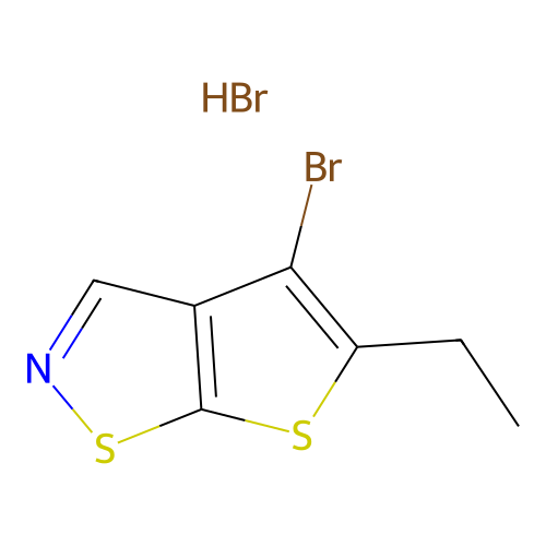 4-Bromo-5-ethylthieno[3,2-d]isothiazole hydrobromide structure