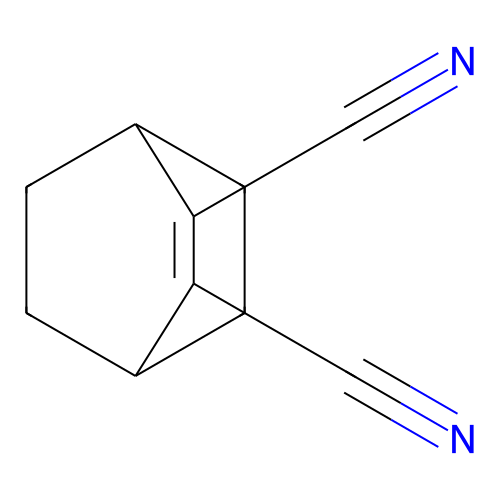 Bicyclo[2.2.2]oct-2-ene-2,3-dicarbonitrile structure