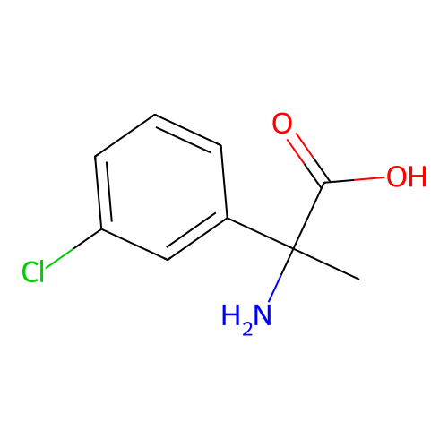 2-Amino-2-(3-chlorophenyl)propanoic acid structure