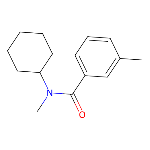 N-cyclohexyl-N,3-dimethylbenzamide structure
