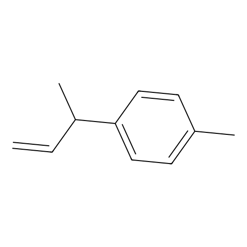 Benzene, 1-methyl-4-(1-methyl-2-propenyl)- structure