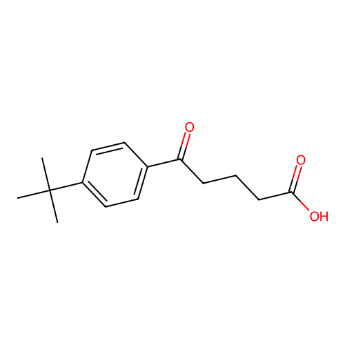 5-(4-tert-Butylphenyl)-5-oxovaleric acid structure