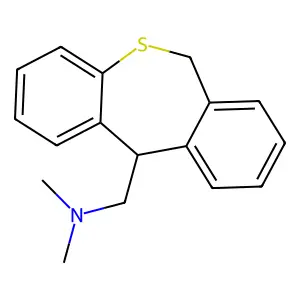 1-(6,11-dihydrobenzo[c][1]benzothiepin-11-yl)-N,N-dimethylmethanamine structure