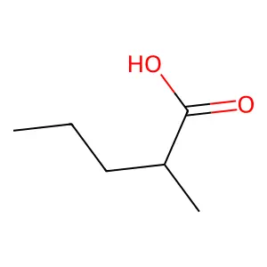 2-Methylvaleric acid structure
