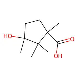 1-Carboxymethyl-3-hydroxy-2,2,3-trimethylcyclopentane structure
