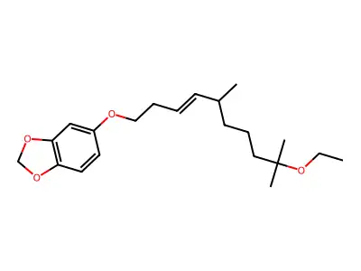 5-(9-Ethoxy-5,9-dimethyldec-3-enoxy)-1,3-benzodioxole structure