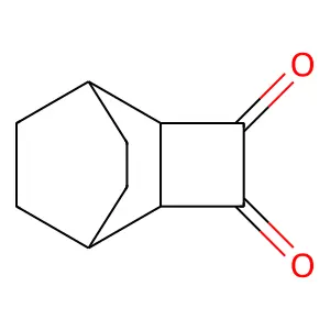 Tricyclo(4.2.2.02,5)decane-3,4-dione, cis- structure