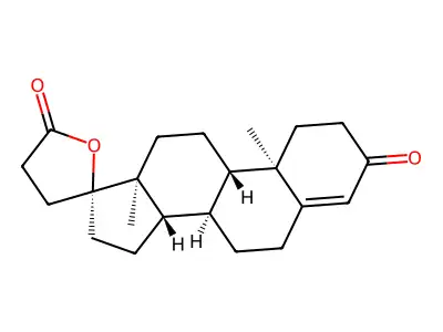 Pregn-4-ene-21-carboxylic acid, 17-hydroxy-3-oxo-, gamma-lactone, (17alpha)- structure