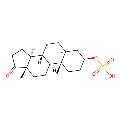 Epiandrosterone sulfate structure