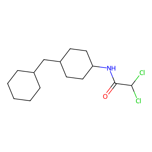 Acetamide, N-(4-(cyclohexylmethyl)cyclohexyl)-2,2-dichloro- structure