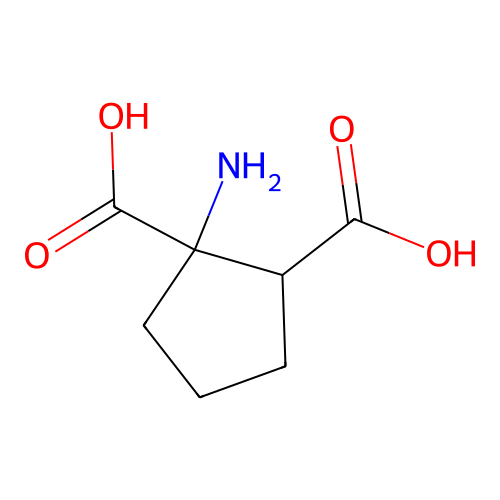 1-Aminocyclopentane-1,2-dicarboxylic acid structure