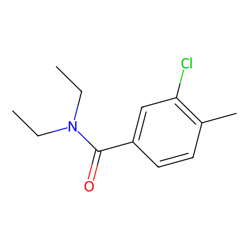3-chloro-N,N-diethyl-4-methylbenzamide structure