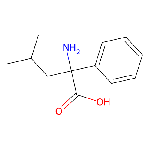 2-氨基-4-甲基-2-苯基戊酸 structure