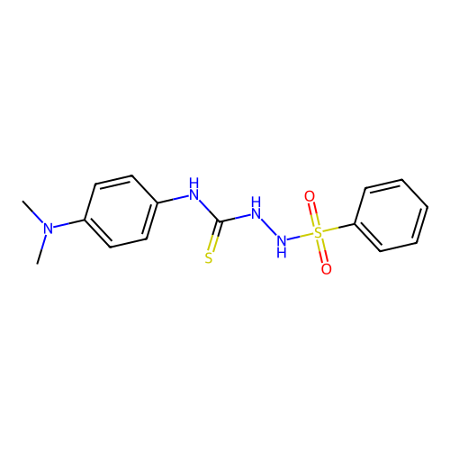 N-[4-(dimethylamino)phenyl]-2-(phenylsulfonyl)hydrazinecarbothioamide structure
