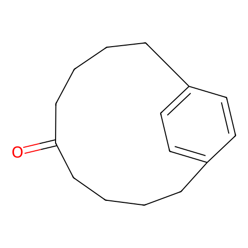 Bicyclo(9.2.2)pentadeca-1(14),11(15),12-trien-6-one structure