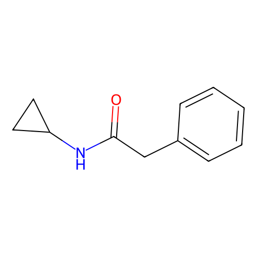 N-cyclopropyl-2-phenylacetamide structure