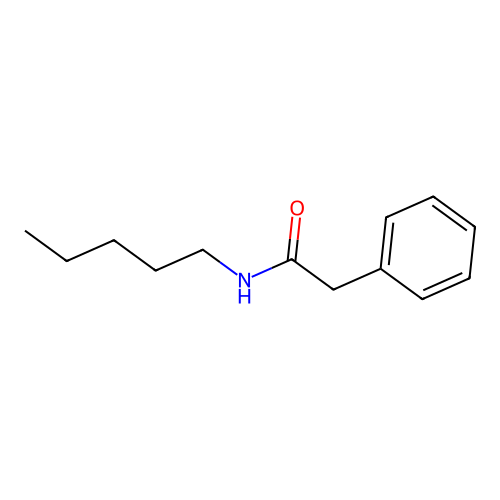 N-pentyl-2-phenylacetamide structure