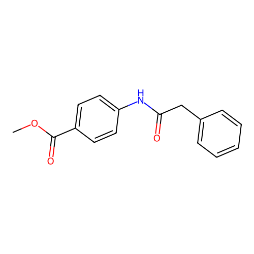 4-Phenylacetylamino-benzoic acid methyl ester structure