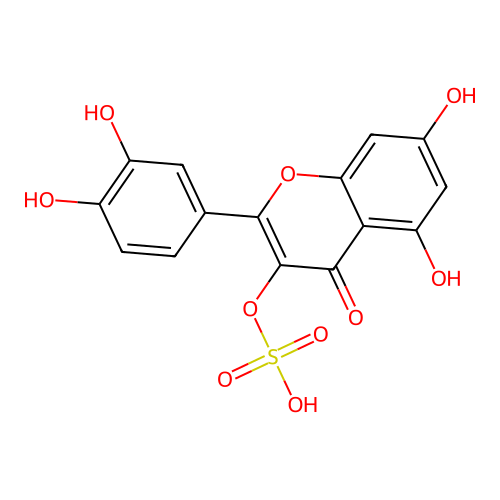 Quercetin 3-sulfate structure