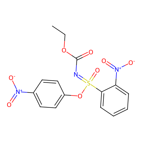 4-nitrophenyl N-ethoxycarbonyl-2-nitrobenzenesulfonimidate structure