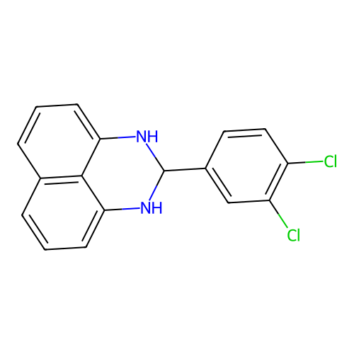 2-(3,4-dichlorophenyl)-2,3-dihydro-1H-perimidine structure