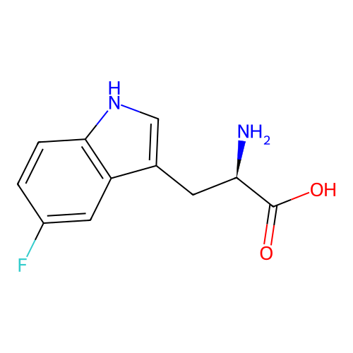 5-Fluorotryptophan, D- structure