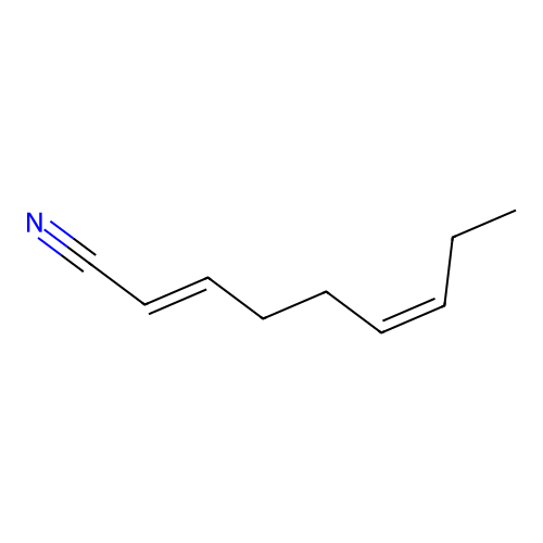 (2E,6Z)-Nona-2,6-dienenitrile structure
