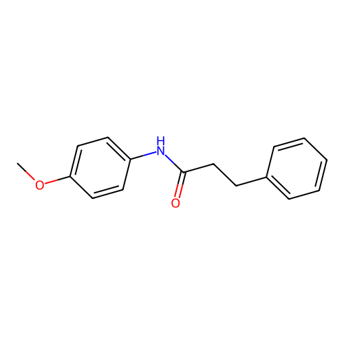 N-(4-methoxyphenyl)-3-phenylpropanamide structure