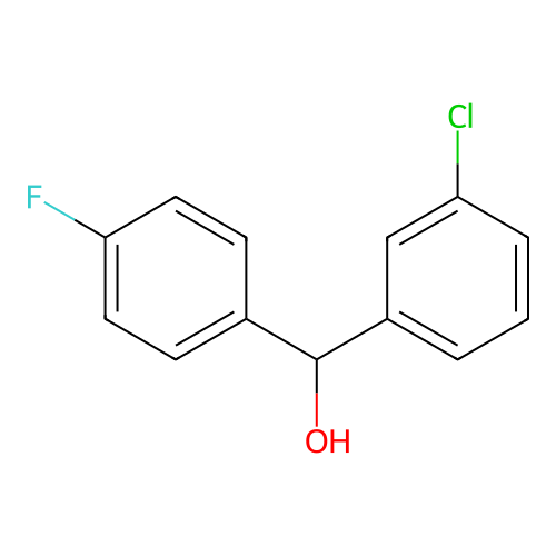 (3-Chlorophenyl)(4-fluorophenyl)methanol structure