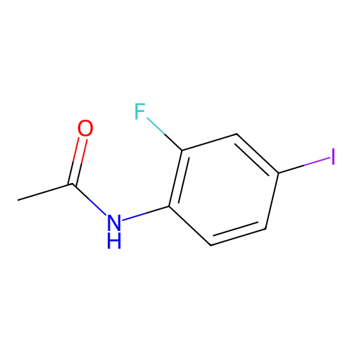 N-(2-fluoro-4-iodophenyl)acetamide structure