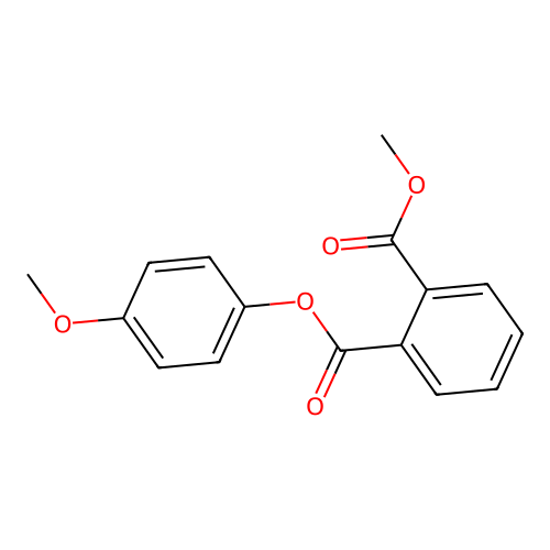 Phthalic acid, 4-methoxyphenyl methyl ester structure