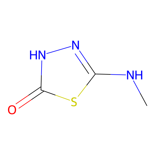 5-Methylamino-1,3,4-thiadiazole-2-one structure