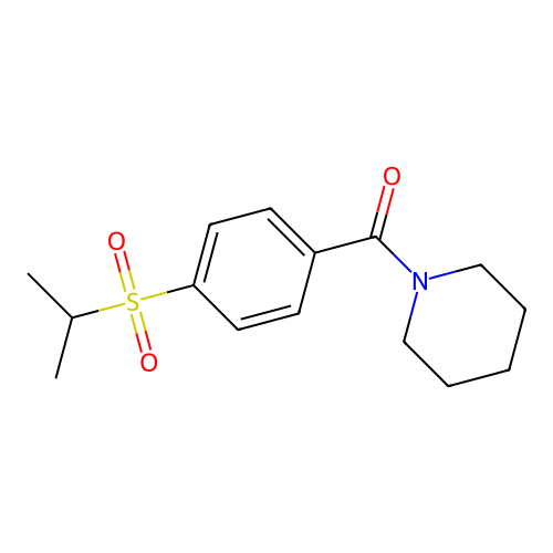 Piperidine, 1-(p-(isopropylsulfonyl)benzoyl)- structure
