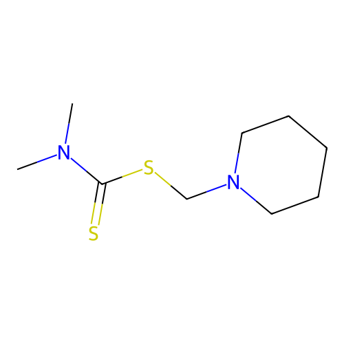 Carbamic acid, piperidinomethyl ester structure
