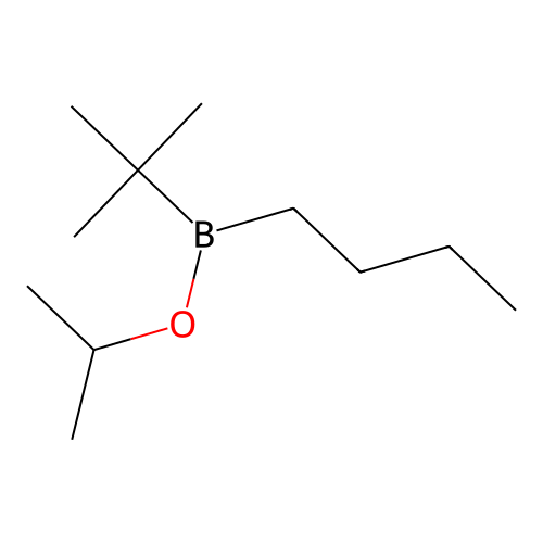 Isopropyl butyl(tert-butyl)borinate structure