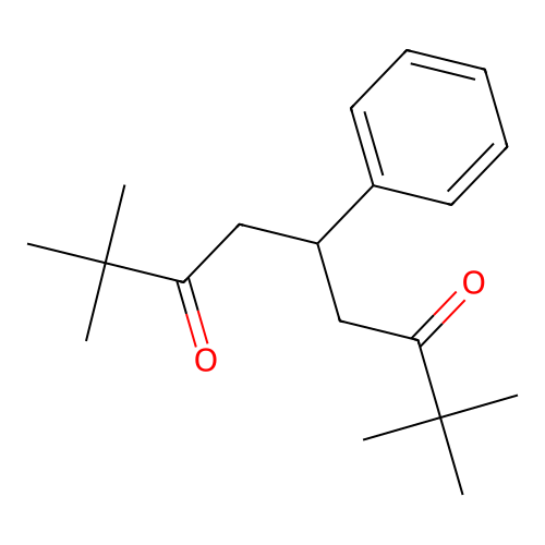 2,2,8,8-Tetramethyl-5-phenyl-nonane-3,7-dione structure