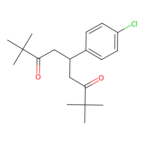 5-(4-Chlorophenyl)-2,2,8,8-tetramethyl-3,7-nonanedione structure