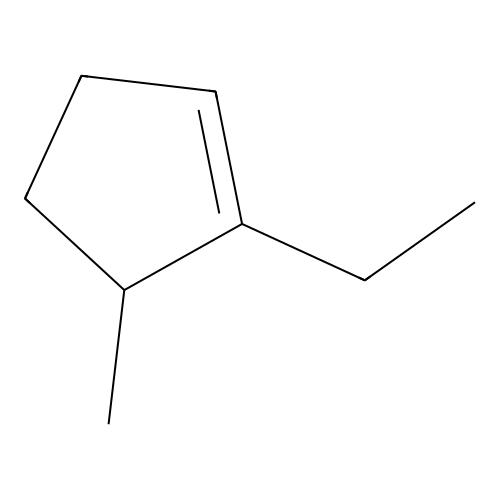 1-Ethyl-5-methyl-cyclopentene structure