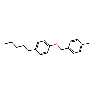 Benzene, 1-methyl-4-((4-pentylphenoxy)methyl)- structure